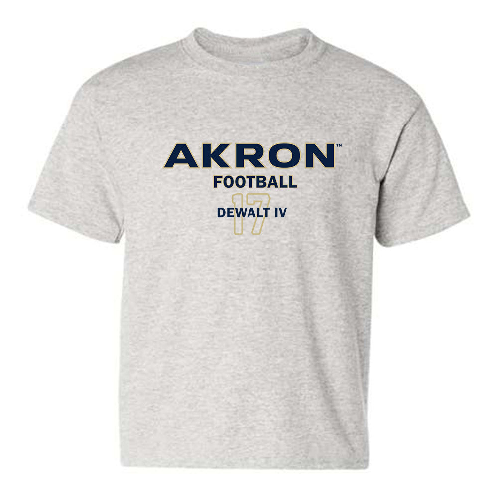 Akron - NCAA Football : Malcolm DeWalt IV - Classic Fashion Shersey Youth T-Shirt