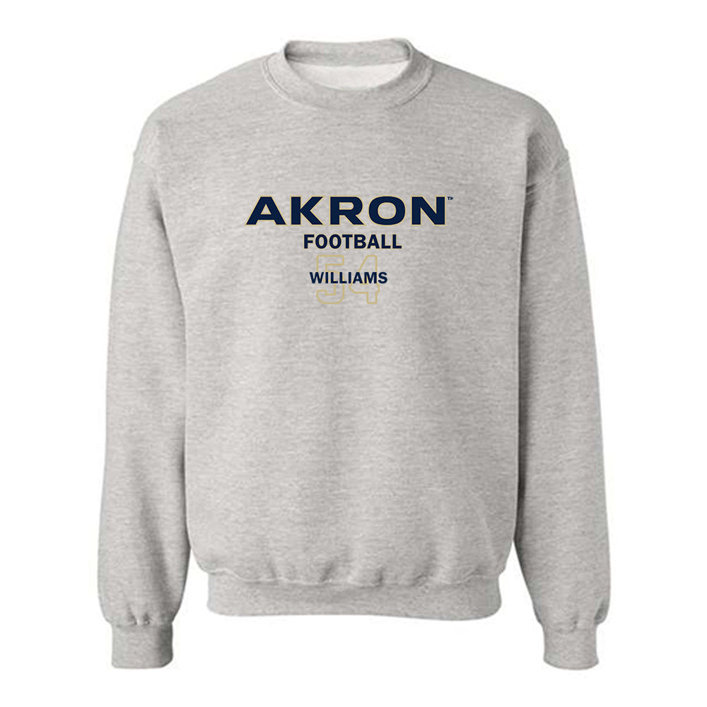 Akron - NCAA Football : Tyhler Williams - Classic Fashion Shersey Crewneck Sweatshirt Style002