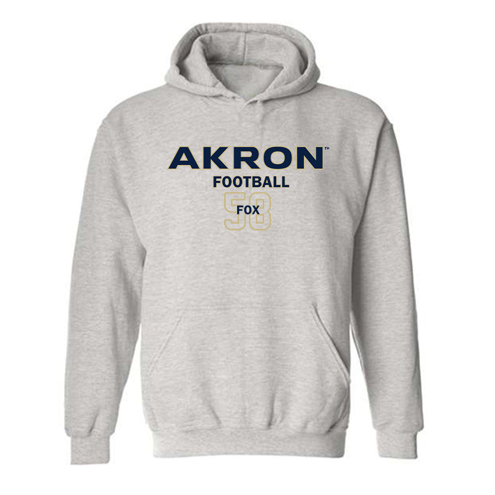 Akron - NCAA Football : Alex Fox - Classic Fashion Shersey Hooded Sweatshirt Style002