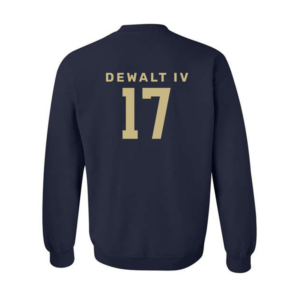 Akron - NCAA Football : Malcolm DeWalt IV - Classic Shersey Crewneck Sweatshirt Style001