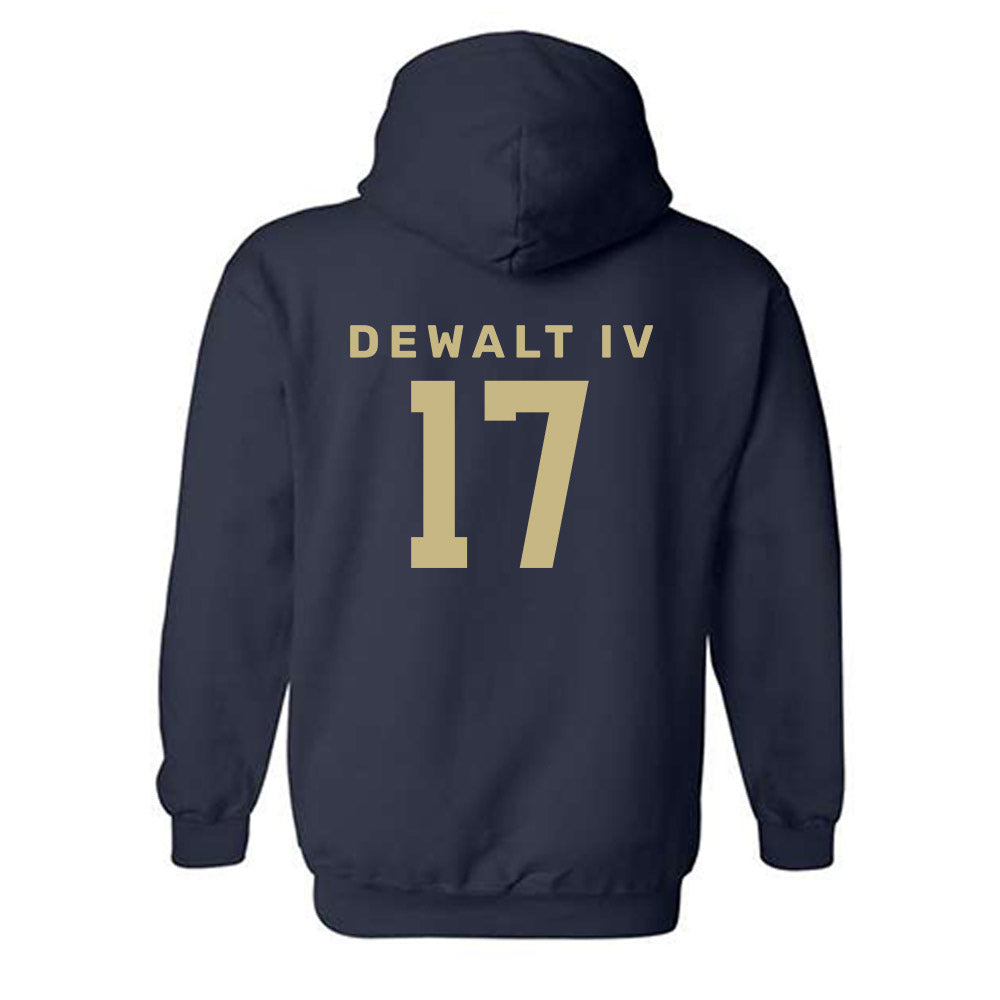 Akron - NCAA Football : Malcolm DeWalt IV - Classic Shersey Hooded Sweatshirt Style002