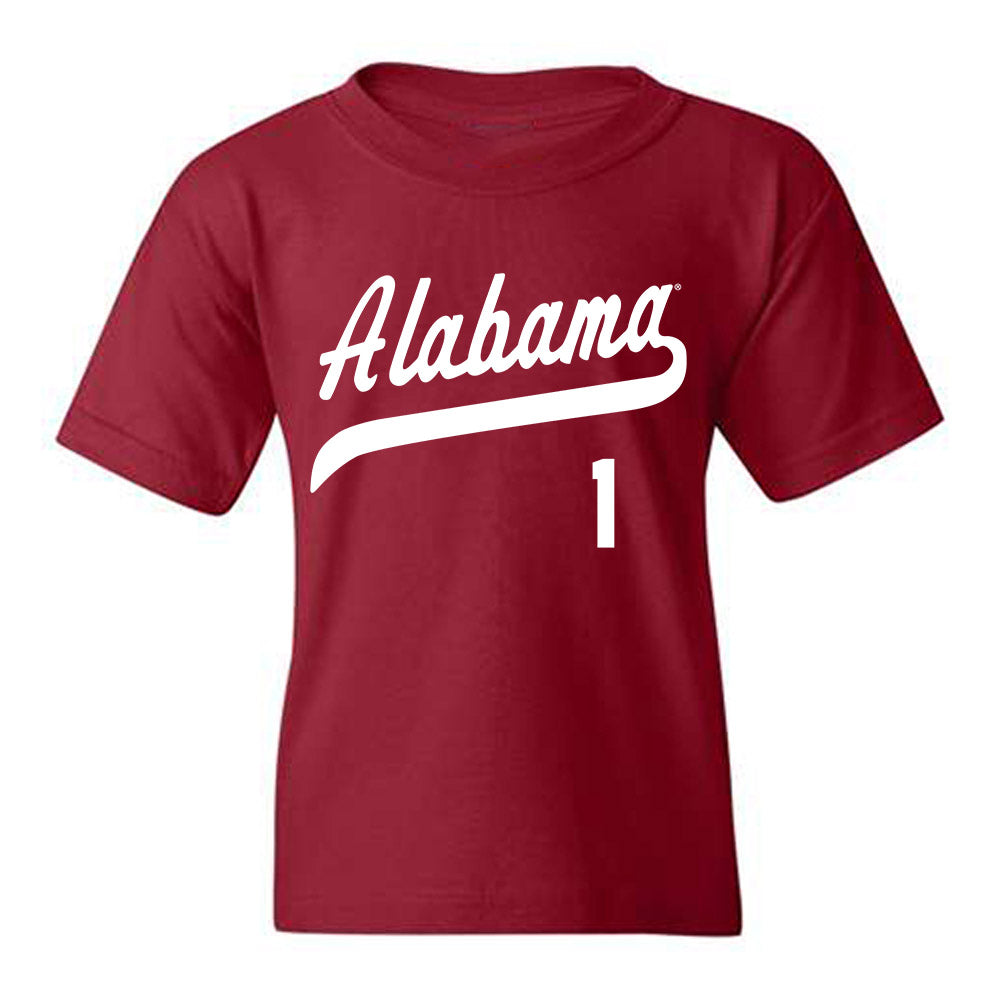 Alabama - NCAA Baseball : Justin Lebron - Classic Shersey Youth T-Shirt Style001