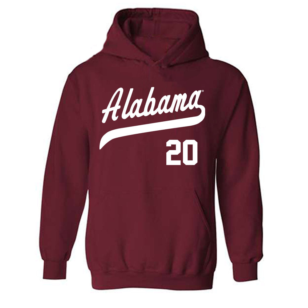 Alabama - NCAA Baseball : Zane Adams - Classic Shersey Hooded Sweatshirt Style001