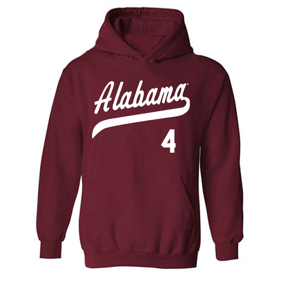 Alabama - NCAA Baseball : Riley Quick - Classic Shersey Hooded Sweatshirt Style001