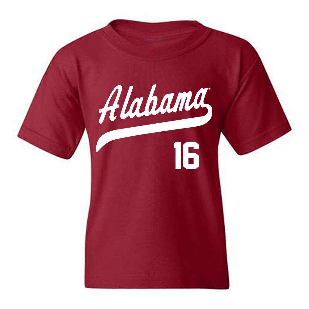 Alabama - NCAA Baseball : Jonathan Stevens - Classic Shersey Youth T-Shirt Style001
