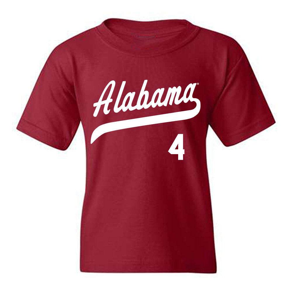 Alabama - NCAA Baseball : Riley Quick - Classic Shersey Youth T-Shirt Style001