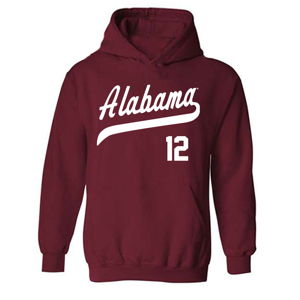 Alabama - NCAA Baseball : JT Blackwood - Classic Shersey Hooded Sweatshirt Style001