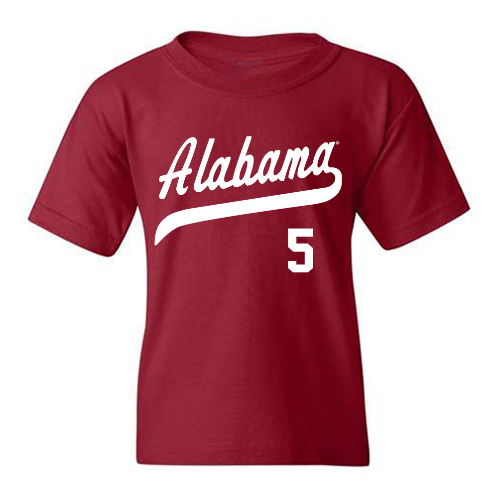 Alabama - NCAA Baseball : Richie Bonomolo Jr. - Classic Shersey Youth T-Shirt Style001