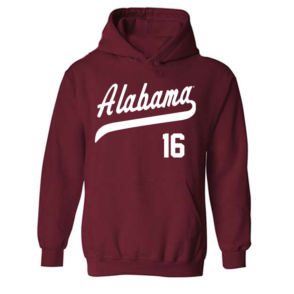 Alabama - NCAA Baseball : Jonathan Stevens - Classic Shersey Hooded Sweatshirt Style001