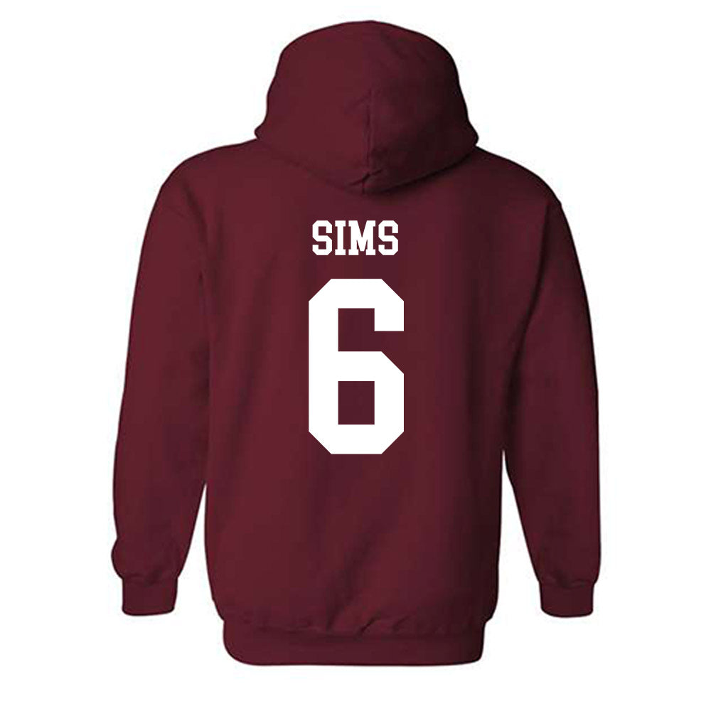 Alabama - Football Alumni : Blake Sims - Classic Shersey Hooded Sweatshirt Style001