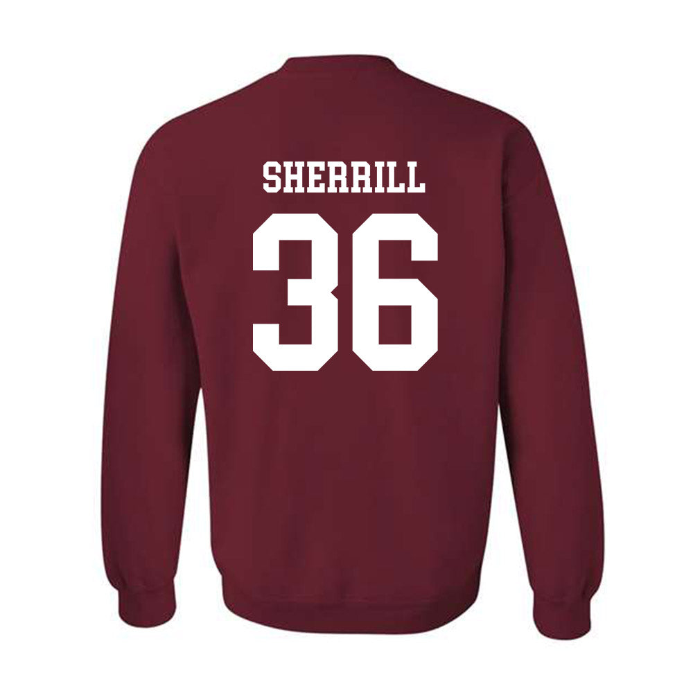 Alabama - Football Alumni : Jackie Sherrill - Classic Shersey Crewneck Sweatshirt Style004