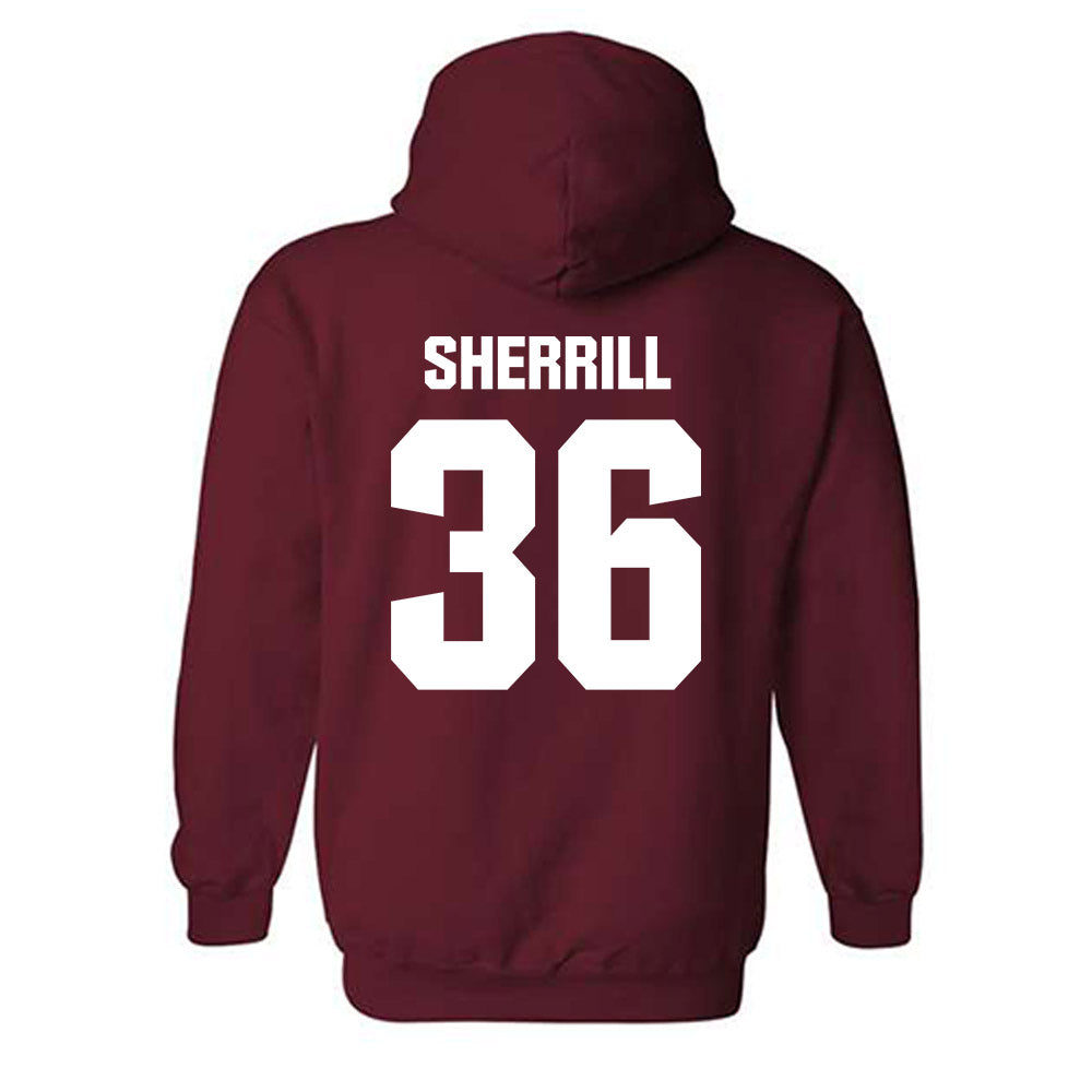 Alabama - Football Alumni : Jackie Sherrill - Classic Shersey Hooded Sweatshirt Style006