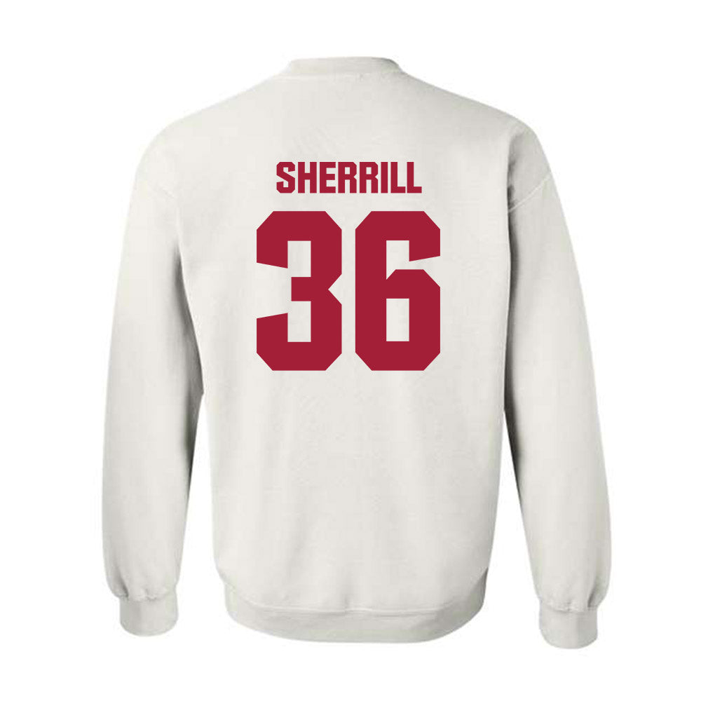 Alabama - Football Alumni : Jackie Sherrill - Classic Shersey Crewneck Sweatshirt Style011