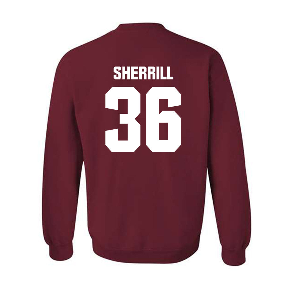 Alabama - Football Alumni : Jackie Sherrill - Classic Shersey Crewneck Sweatshirt Style006
