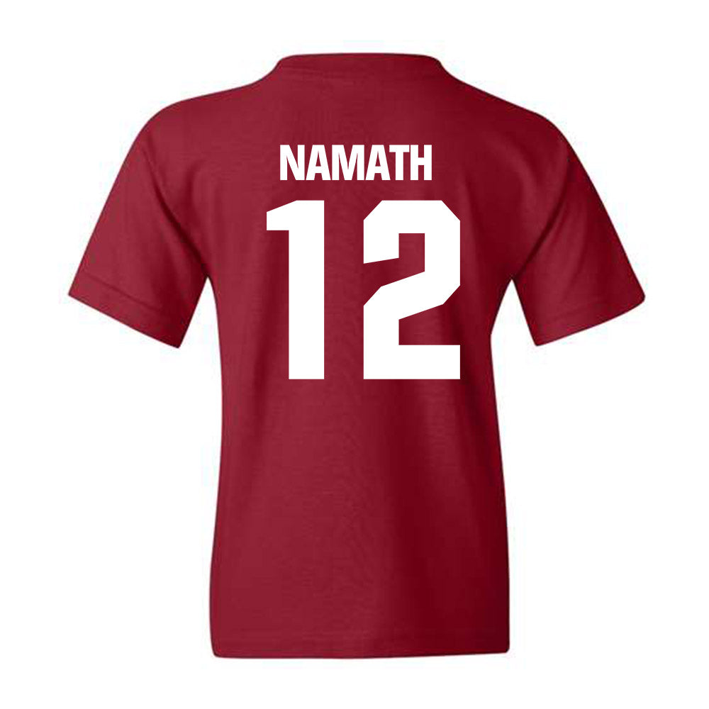 Alabama - Football Alumni : Joe Namath - Classic Shersey Youth T-Shirt Style012