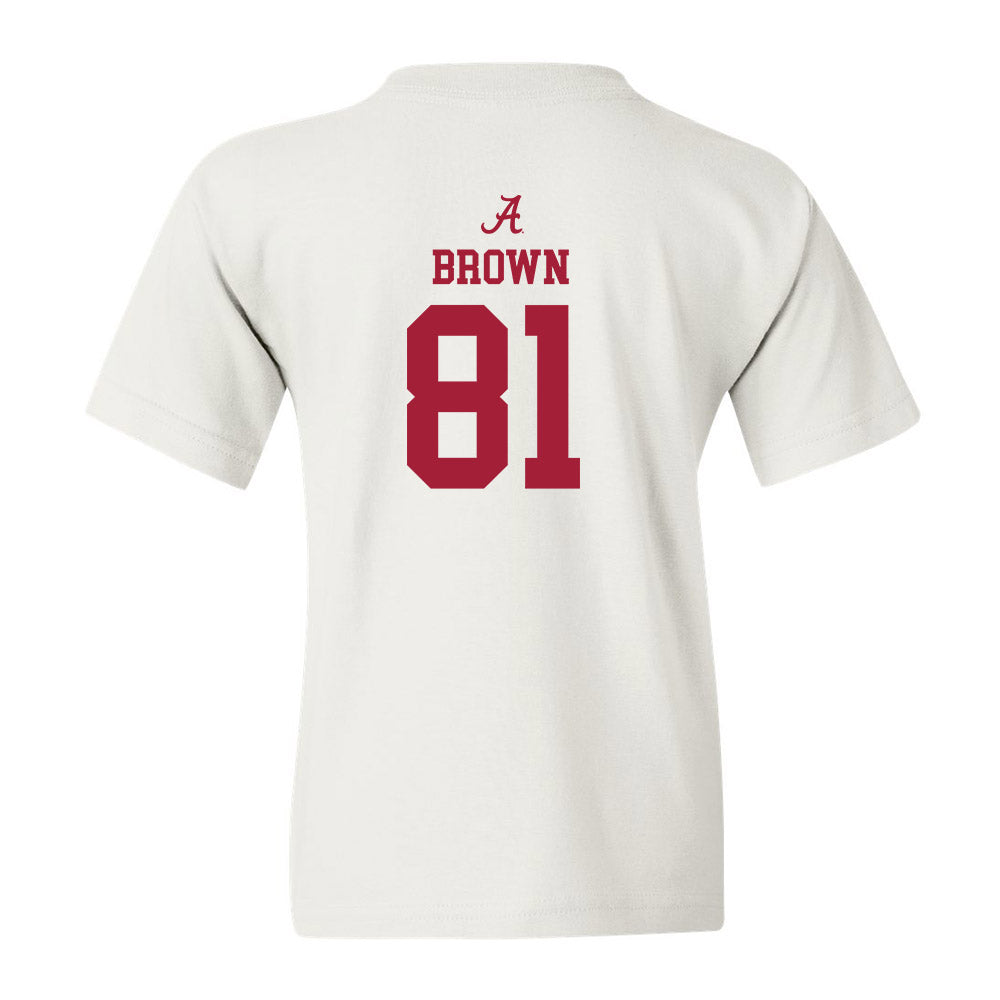 Alabama - Football Alumni : Keith Brown - Classic Shersey Youth T-Shirt Style001