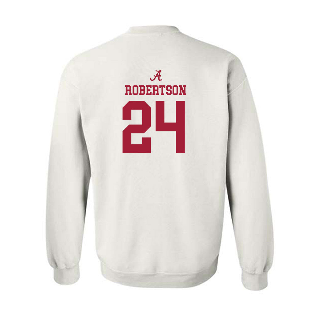 Alabama - NCAA Baseball : Tate Robertson - Crewneck Sweatshirt Classic Shersey Style001