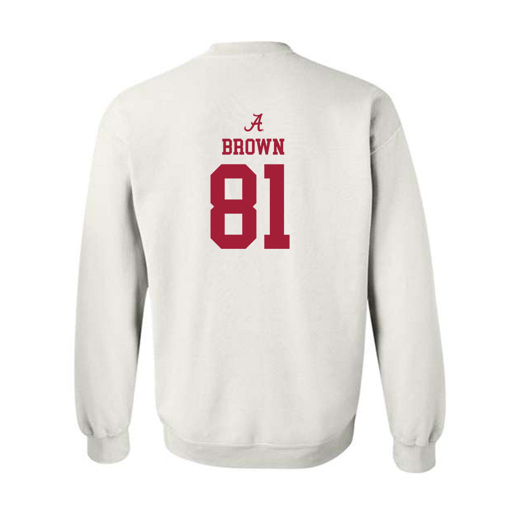 Alabama - Football Alumni : Keith Brown - Classic Shersey Crewneck Sweatshirt Style001
