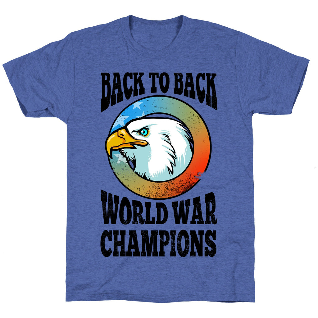 Back to Back World War Champions Unisex Triblend Tee