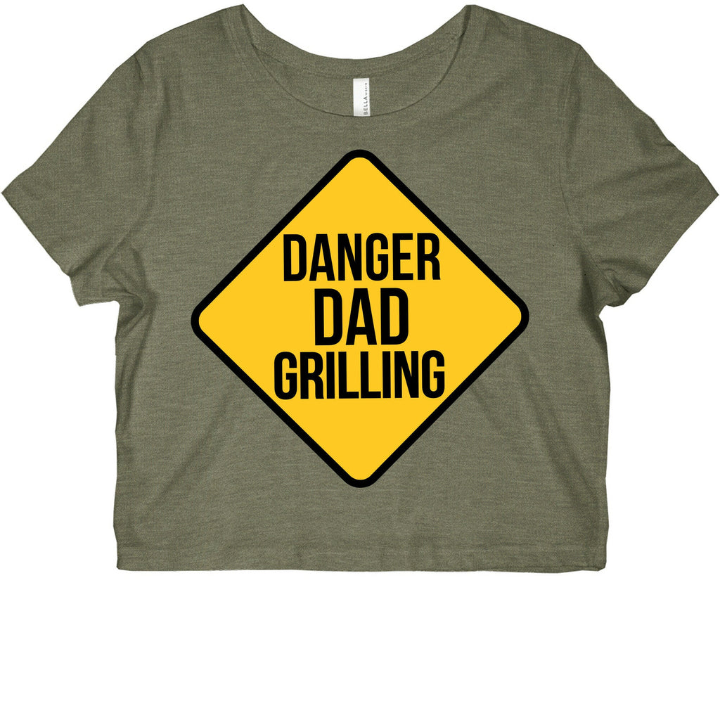Danger: Dad Grilling Graphic Baby Tee
