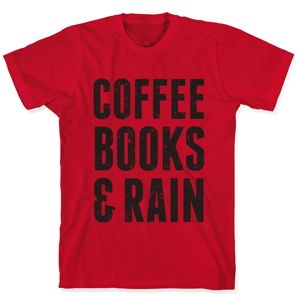 Coffee Books & Rain (Vintage) T-Shirt