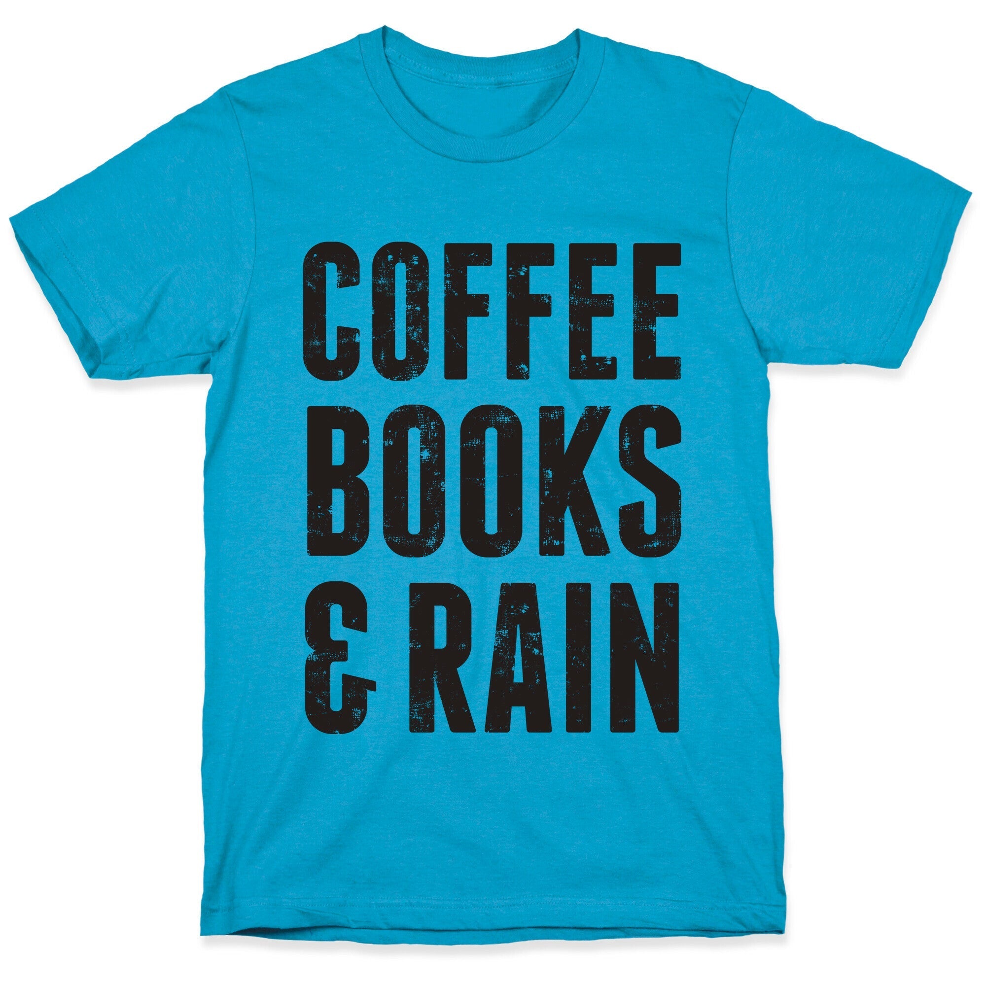 Coffee Books & Rain (Vintage) Unisex Triblend Tee