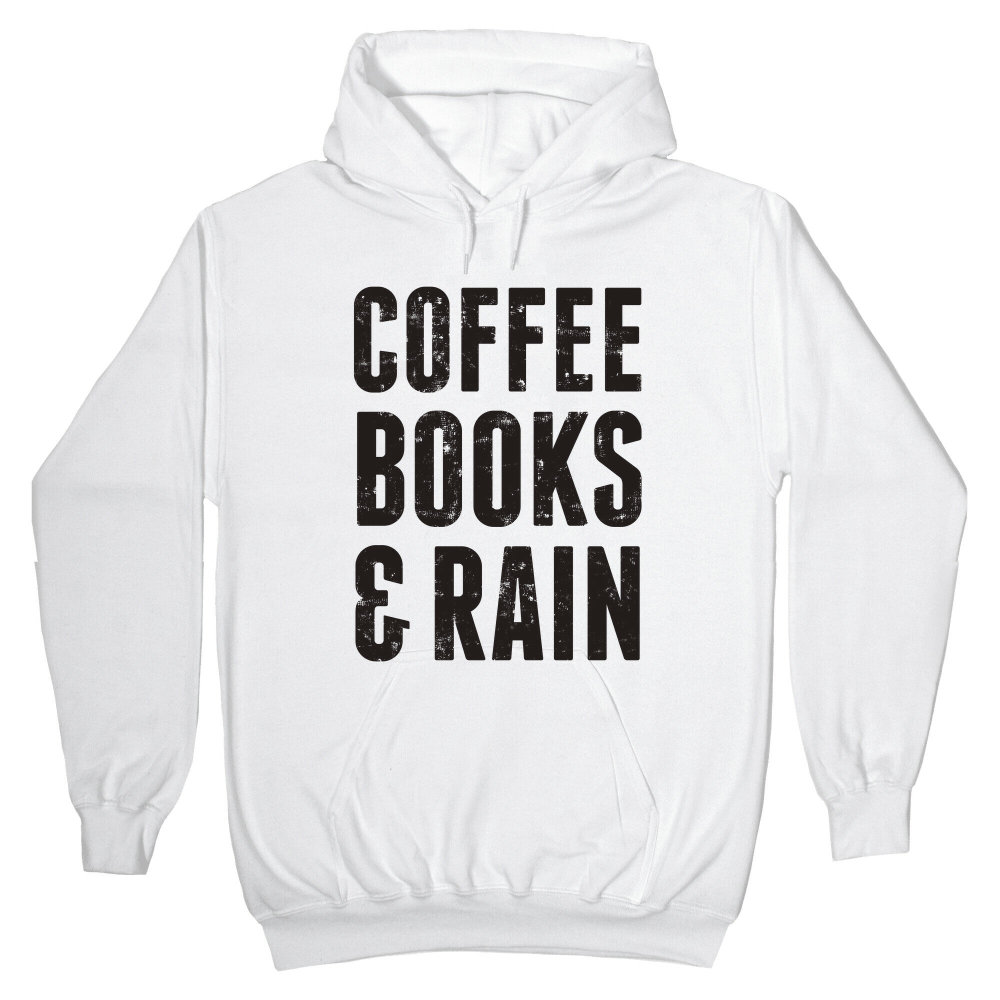 Coffee Books & Rain (Vintage) Hoodie