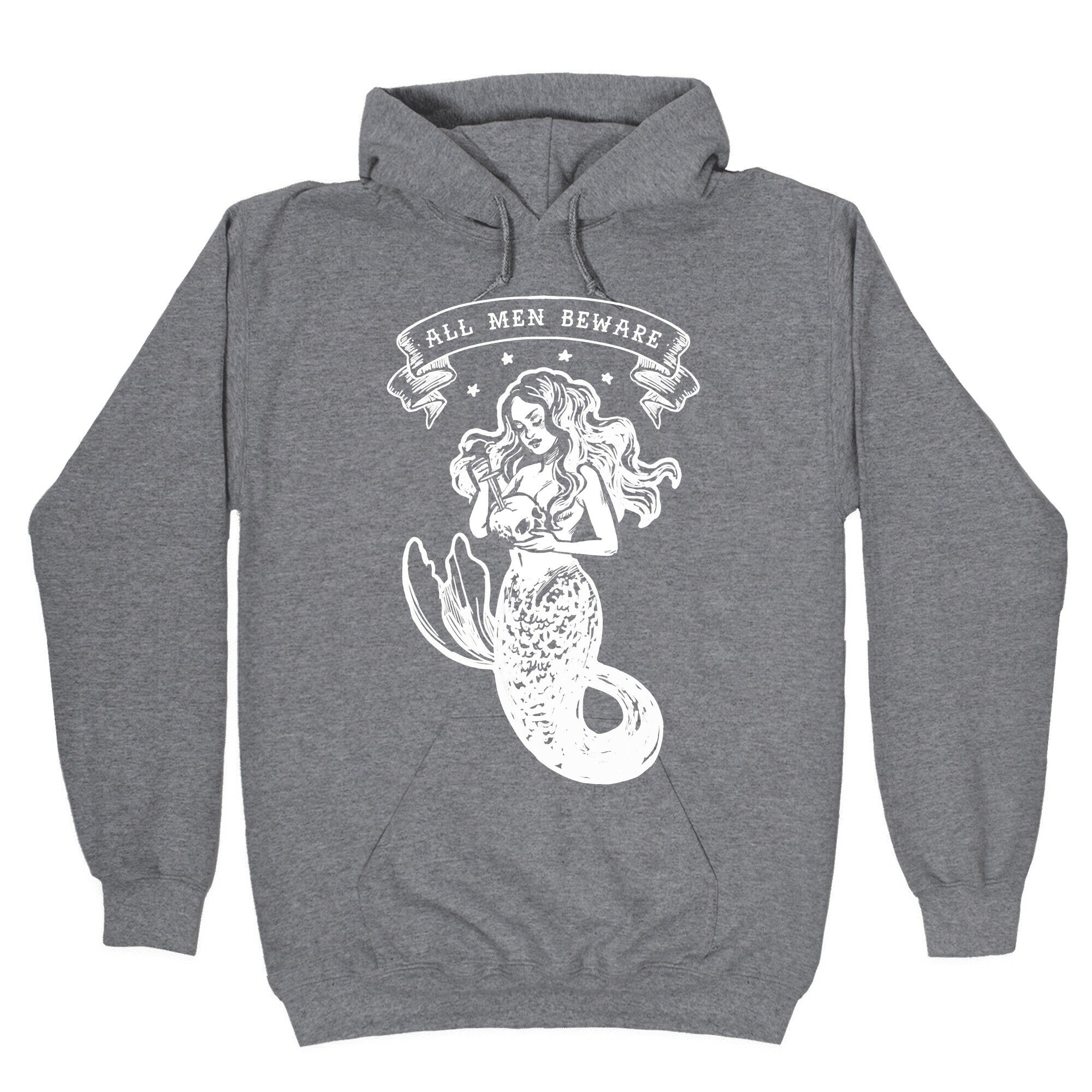 All Men Beware Vintage Mermaid Hoodie Style001