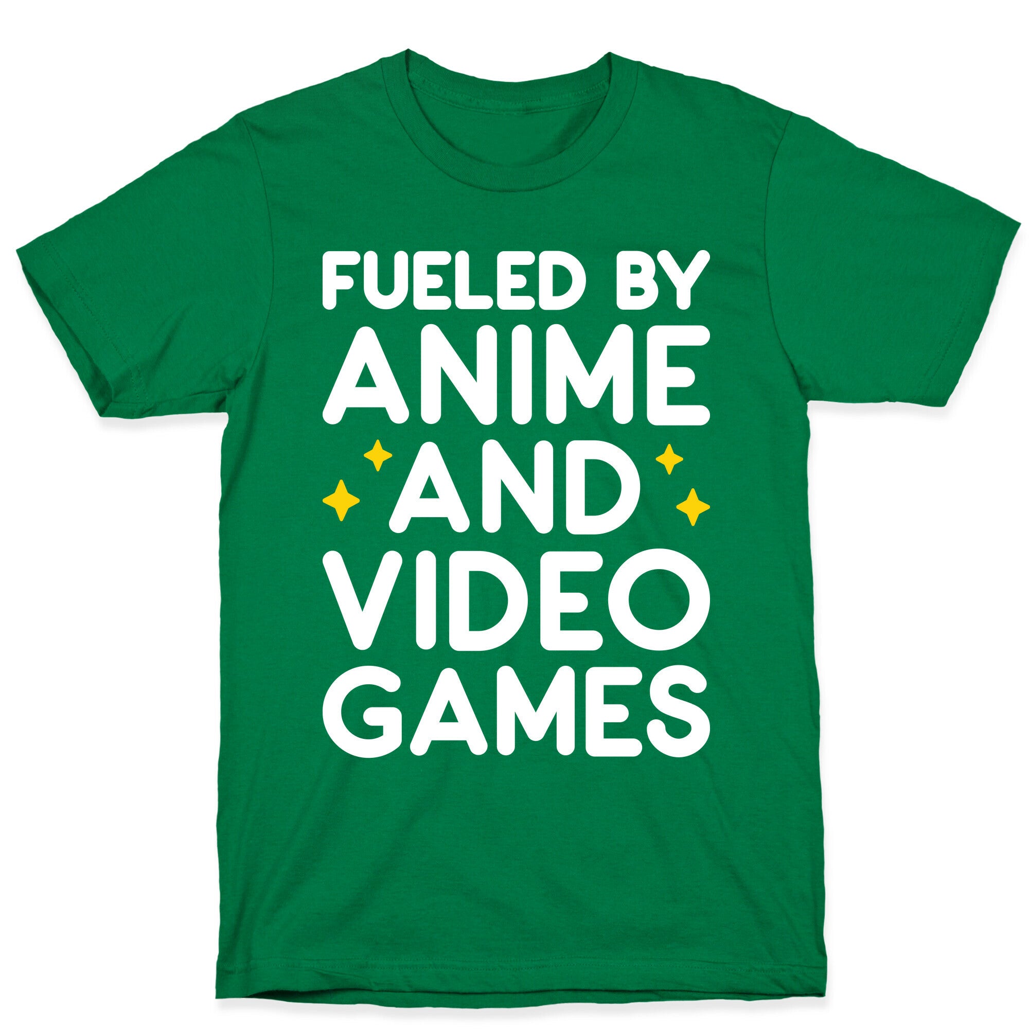 Fueled By Anime And Video Games T-Shirt Style001