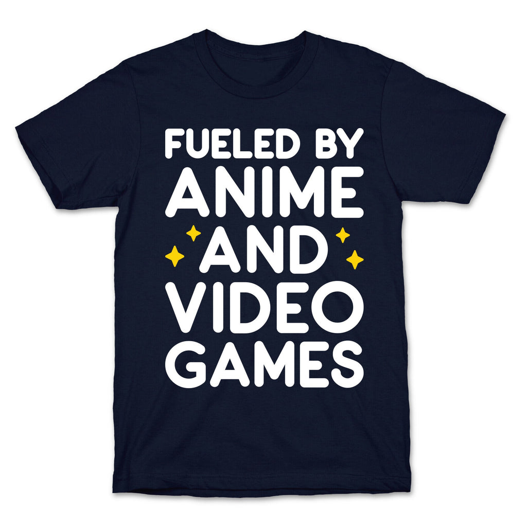 Fueled By Anime And Video Games T-Shirt Style001