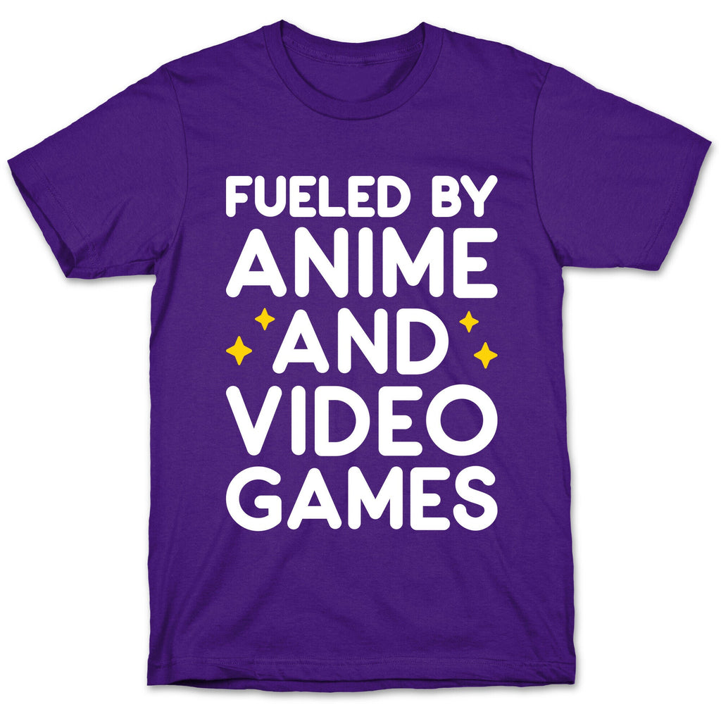 Fueled By Anime And Video Games T-Shirt Style001