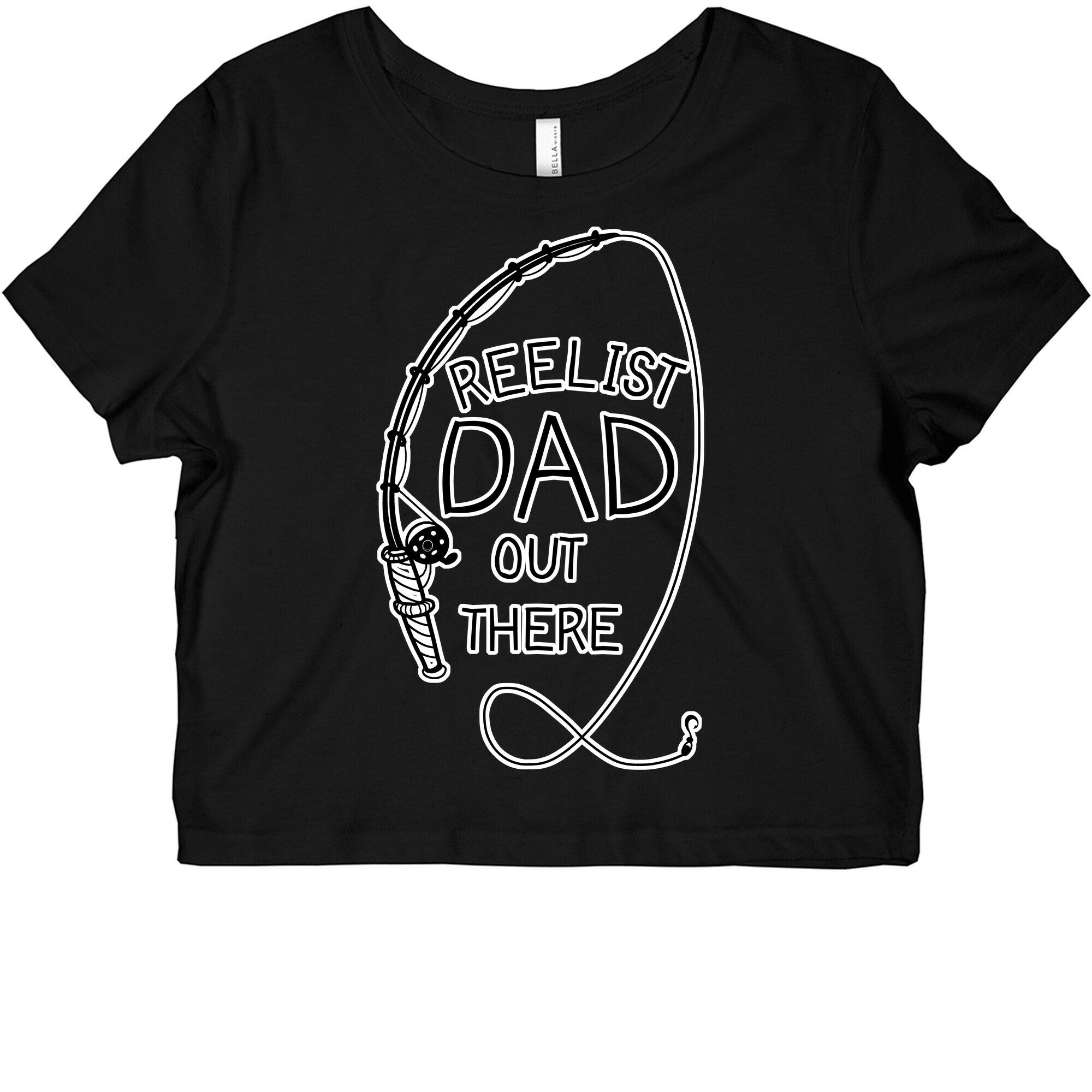 Reelist Dad Out There Fishing Graphic Baby Tee