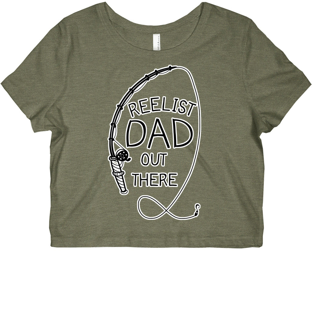 Reelist Dad Out There Fishing Graphic Baby Tee