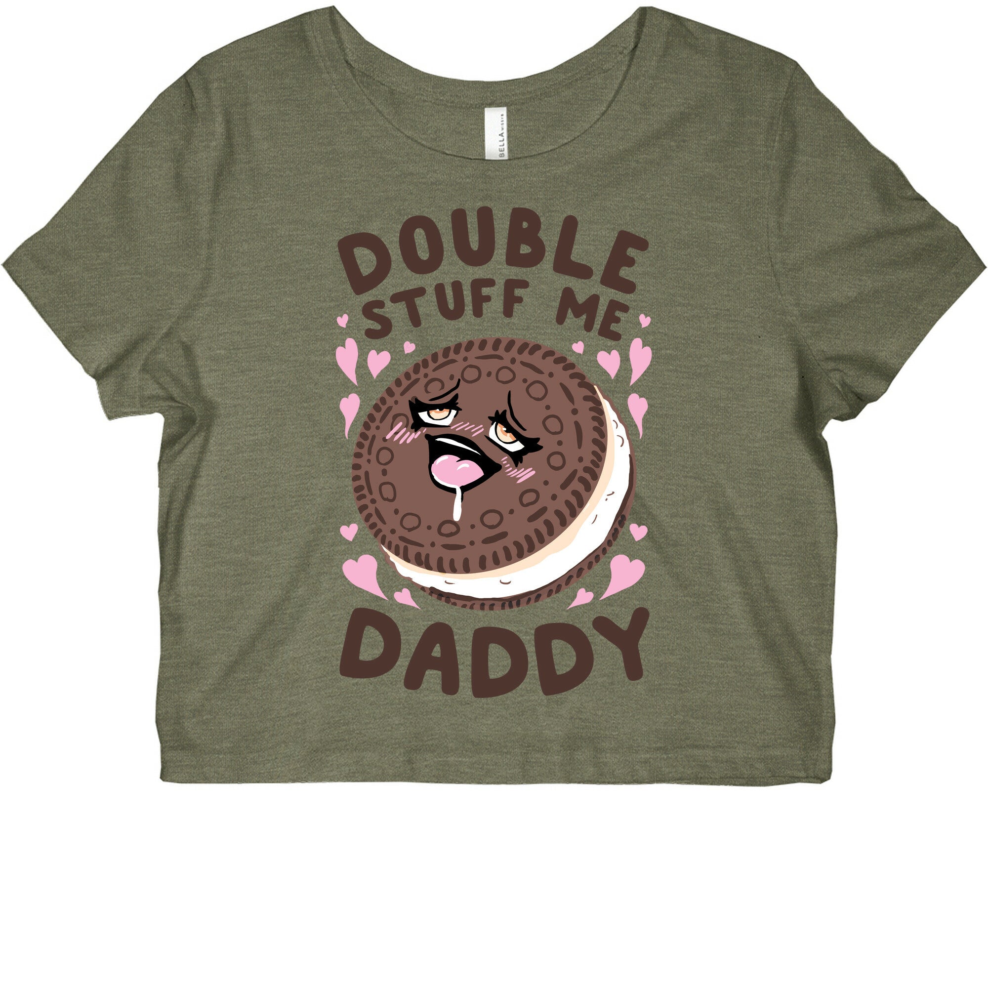 Double Stuff Me Daddy Graphic Baby Tee Style001