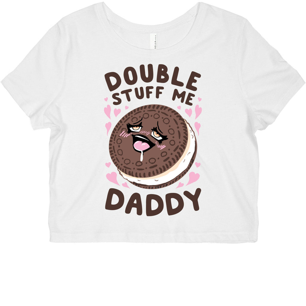 Double Stuff Me Daddy Graphic Baby Tee Style001