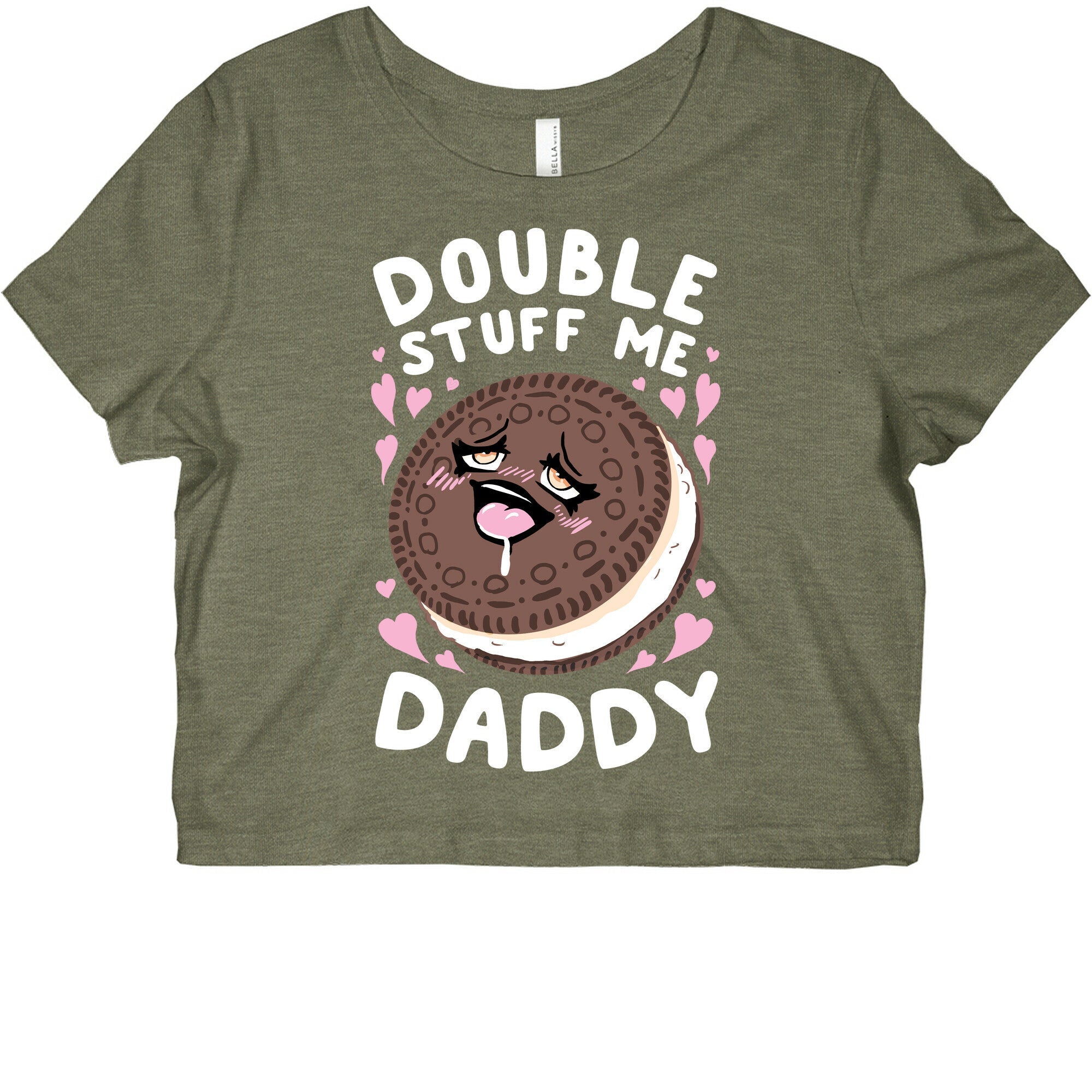 Double Stuff Me Daddy Graphic Baby Tee