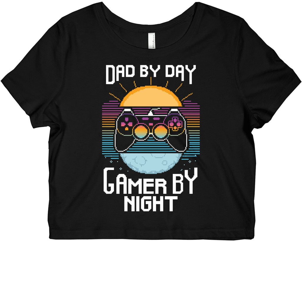 Dad By Day, Gamer By Night Graphic Baby Tee