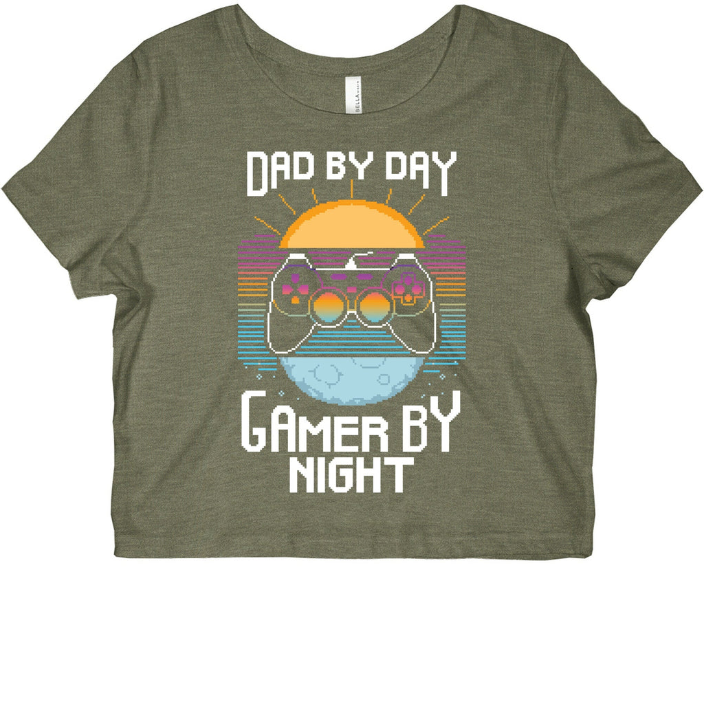 Dad By Day, Gamer By Night Graphic Baby Tee