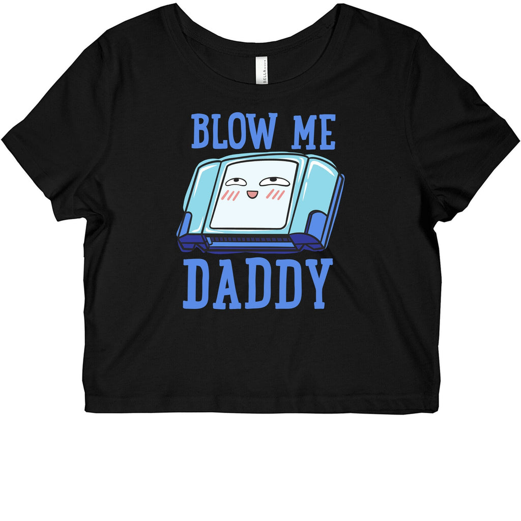 Blow Me Daddy Game Cartridge Parody Graphic Baby Tee