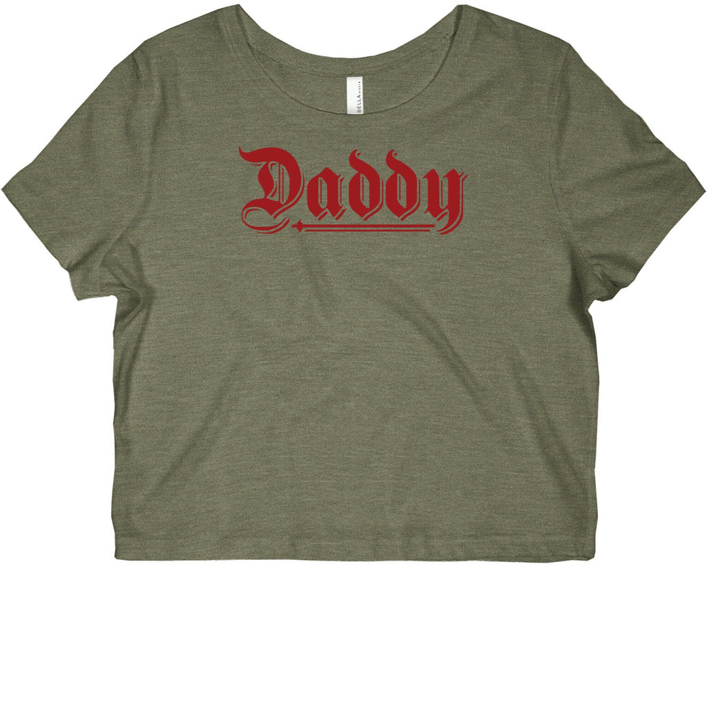 Daddy Gothic Graphic Baby Tee Style001