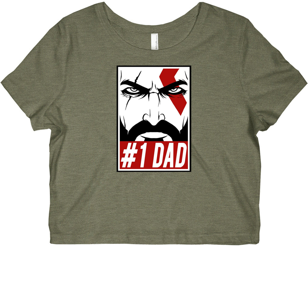 #1 Dad: Kratos Graphic Baby Tee