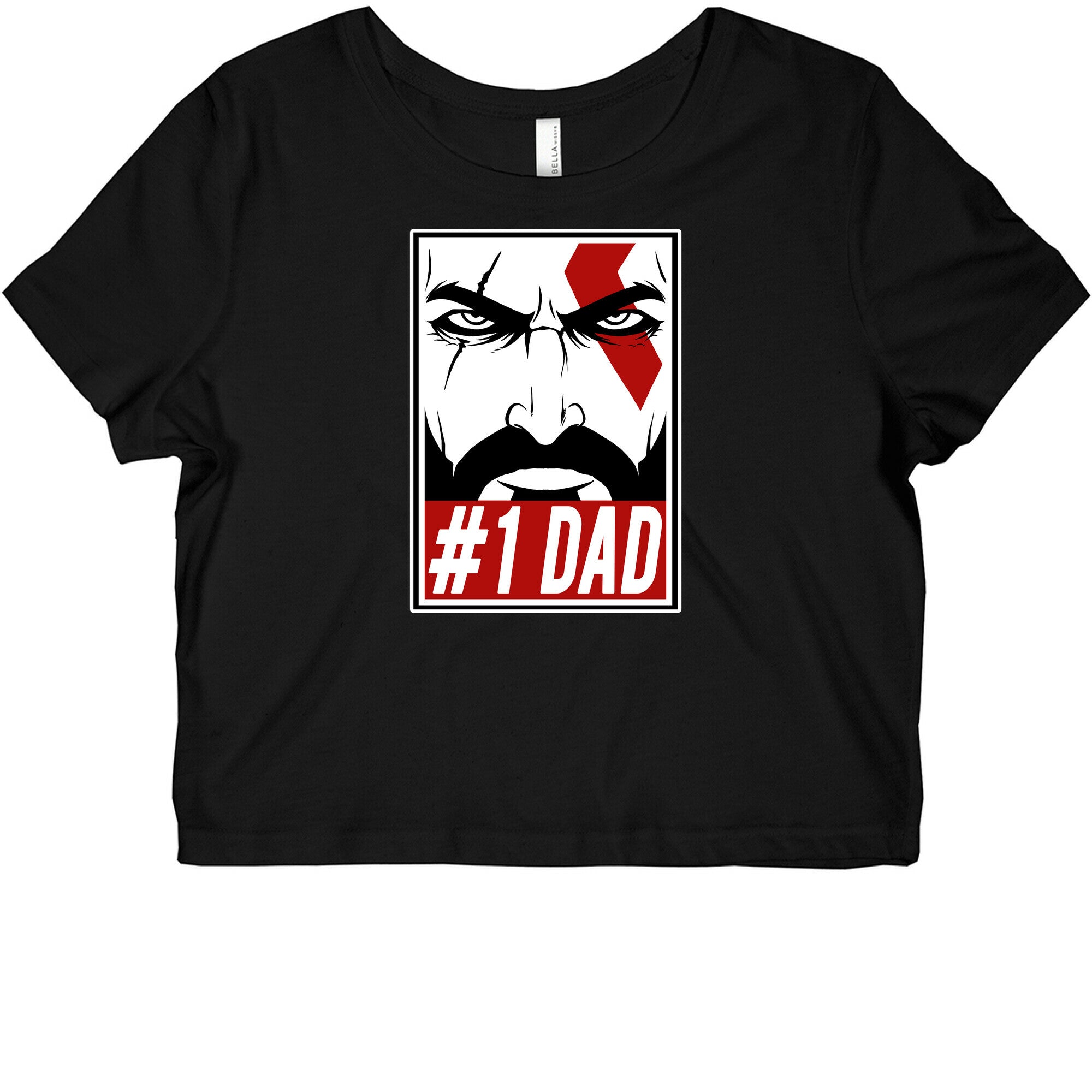 #1 Dad: Kratos Graphic Baby Tee Style002
