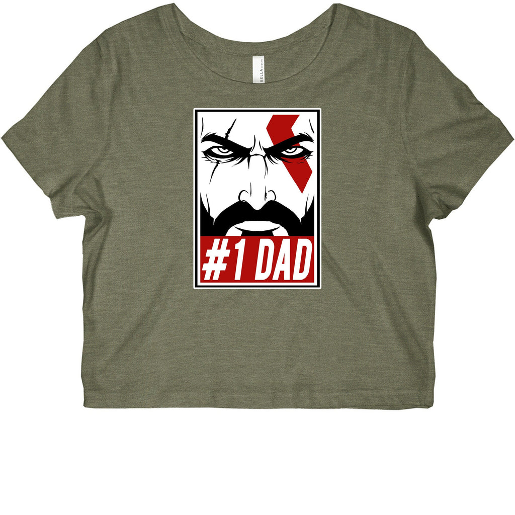 #1 Dad: Kratos Graphic Baby Tee Style002