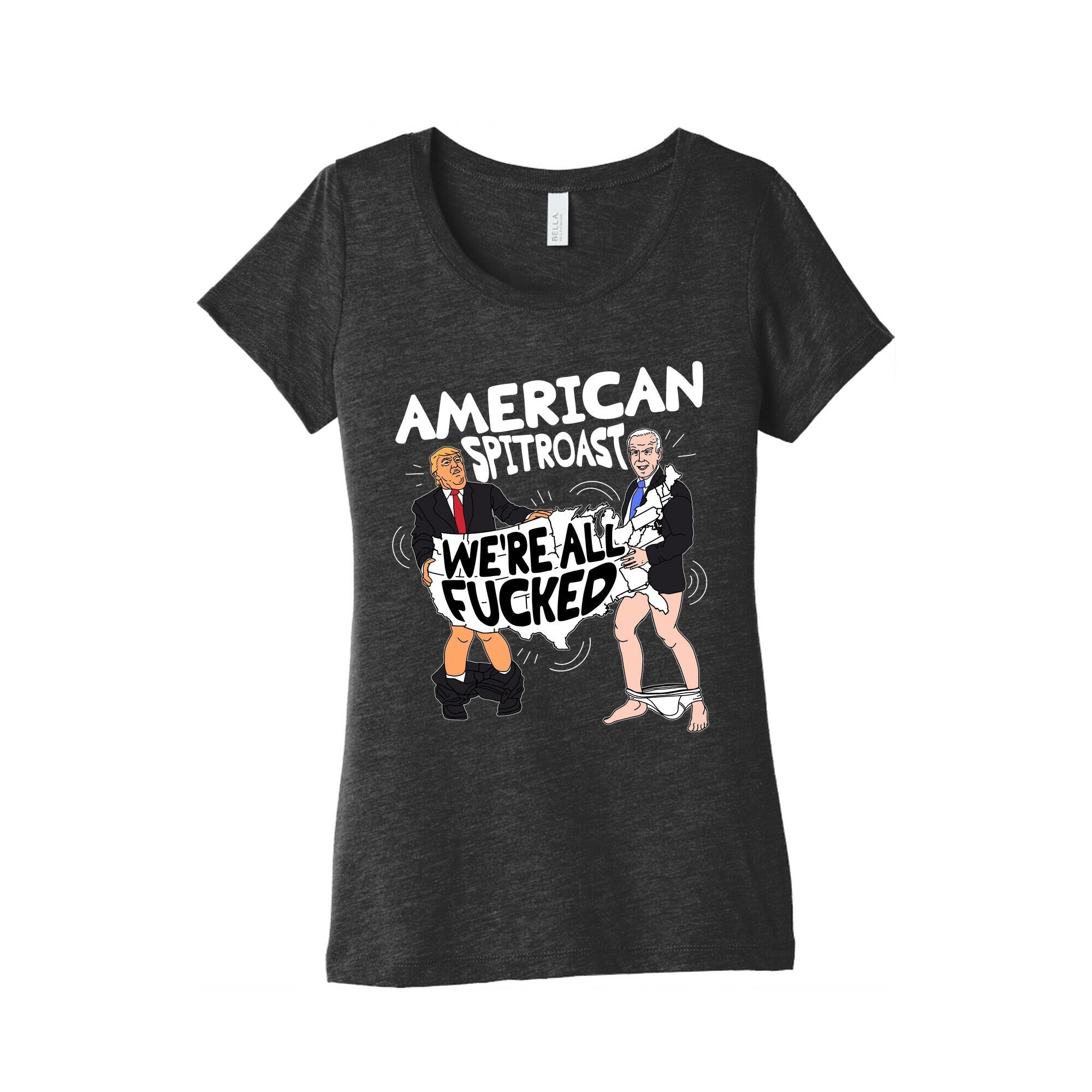 American Spit Roast Womens Triblend Tee