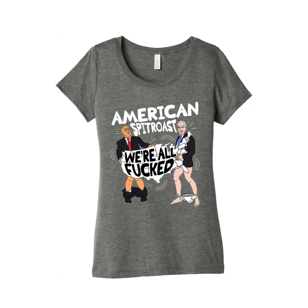 American Spit Roast Womens Triblend Tee
