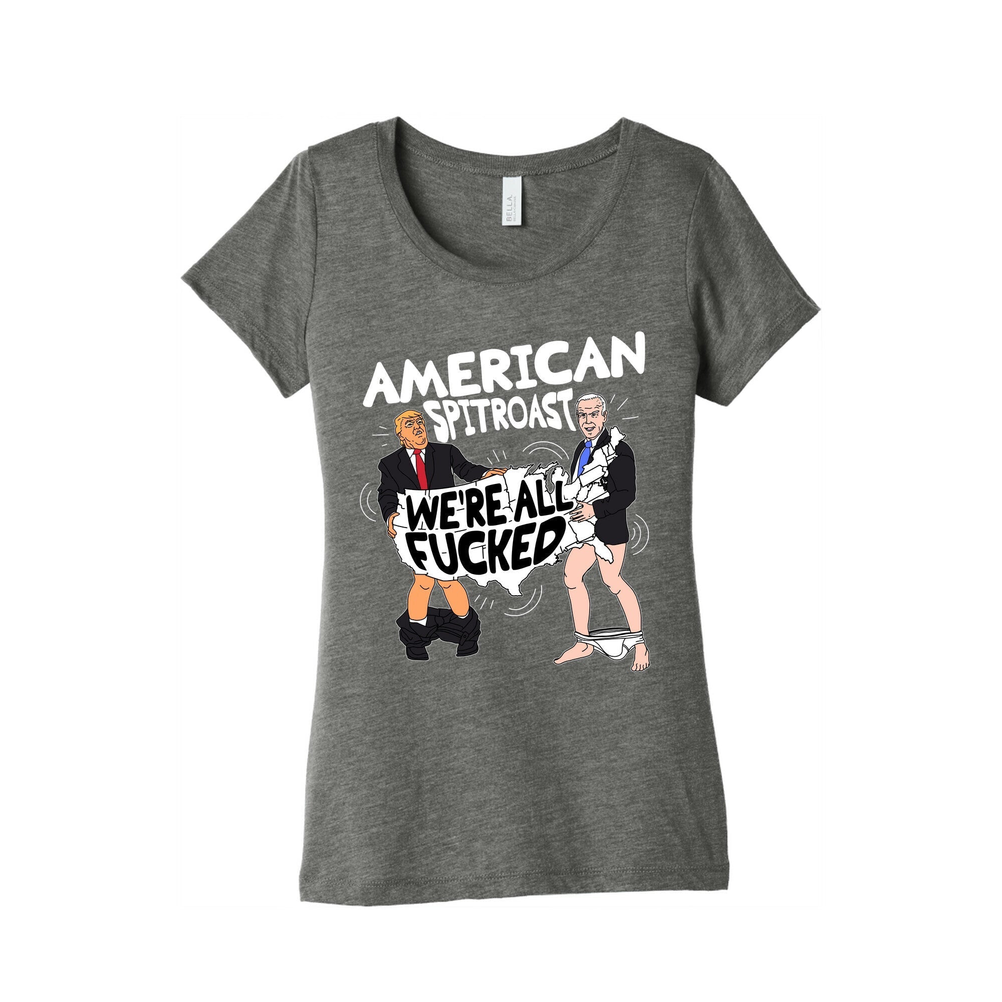 American Spit Roast Womens Triblend Tee