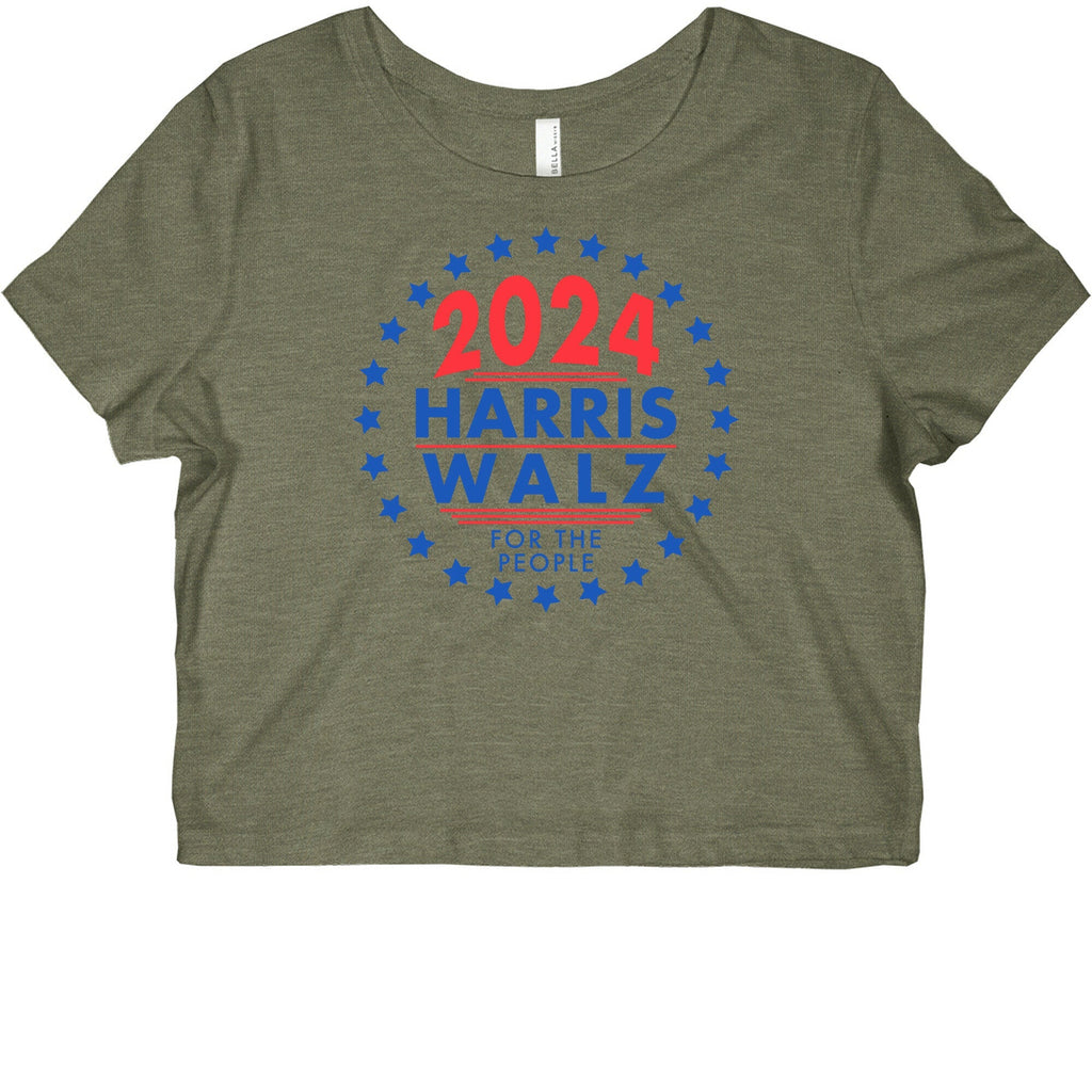 2024 Harris Walz For The People Graphic Baby Tee Style001