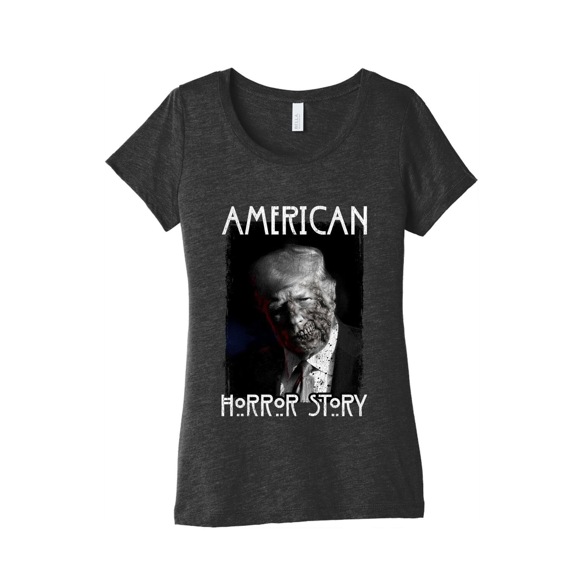 American Horror Story Trump Womens Triblend Tee