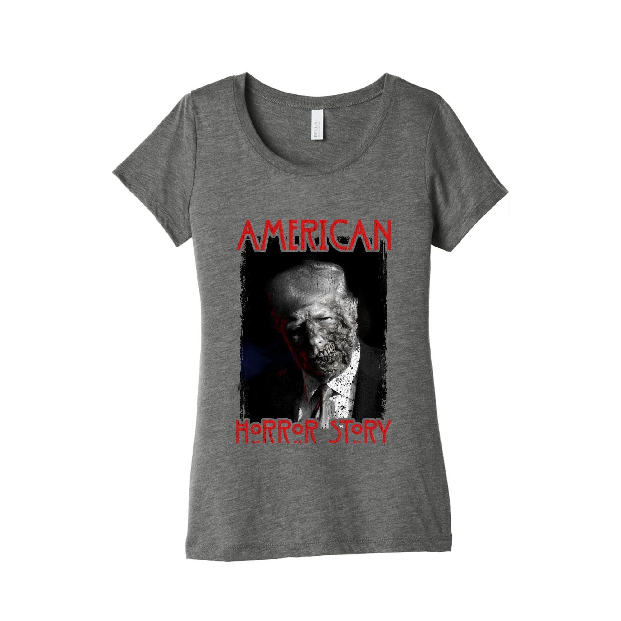American Horror Story Trump Womens Triblend Tee Style001
