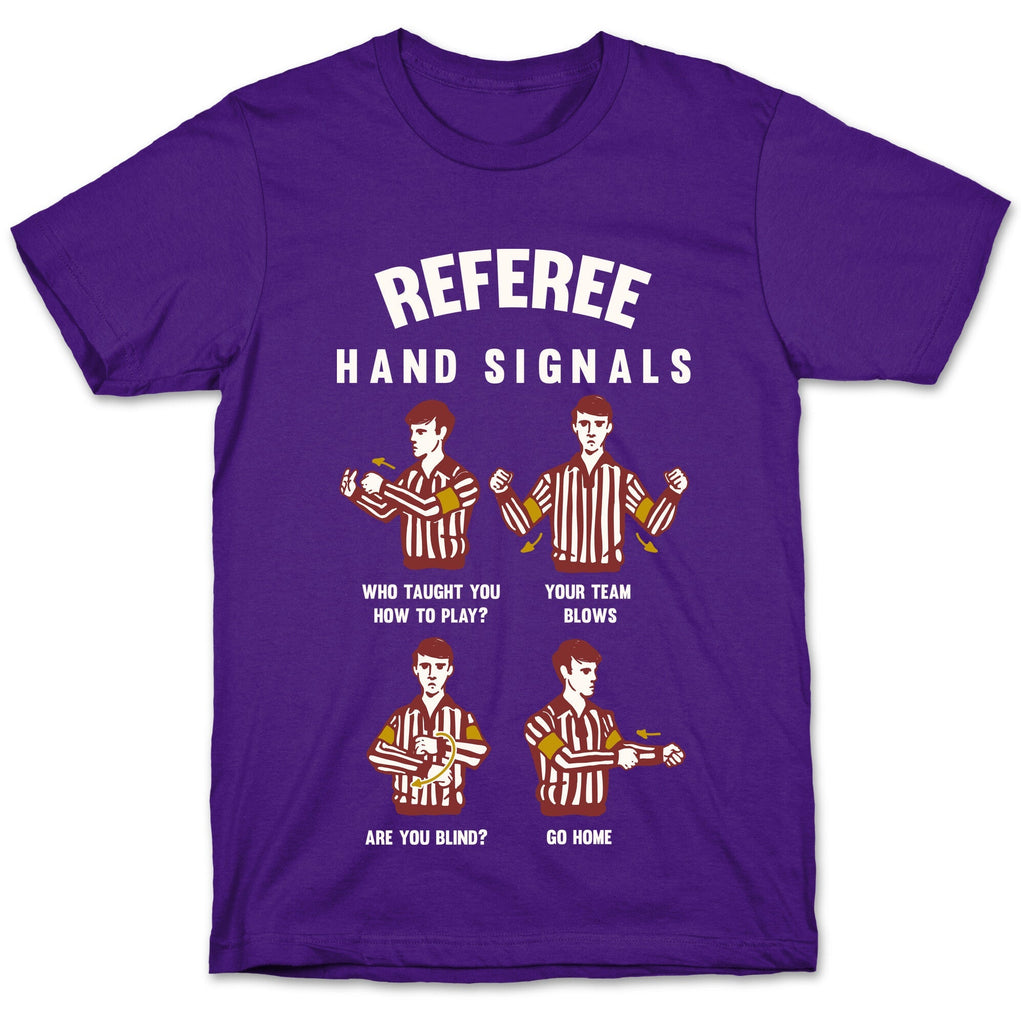 Funny Referee Hand Signals T-Shirt